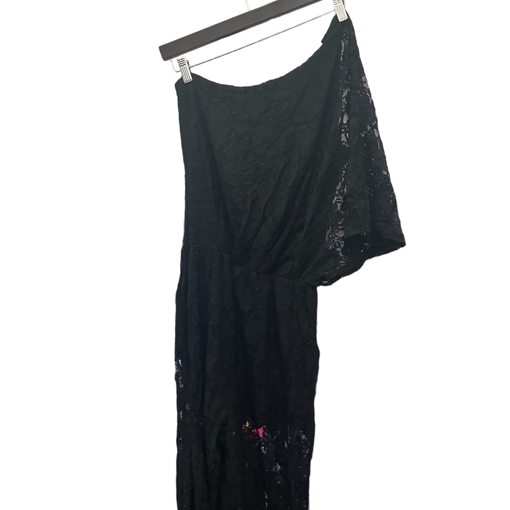 S-twelve cold shoulder lace jumpsuit